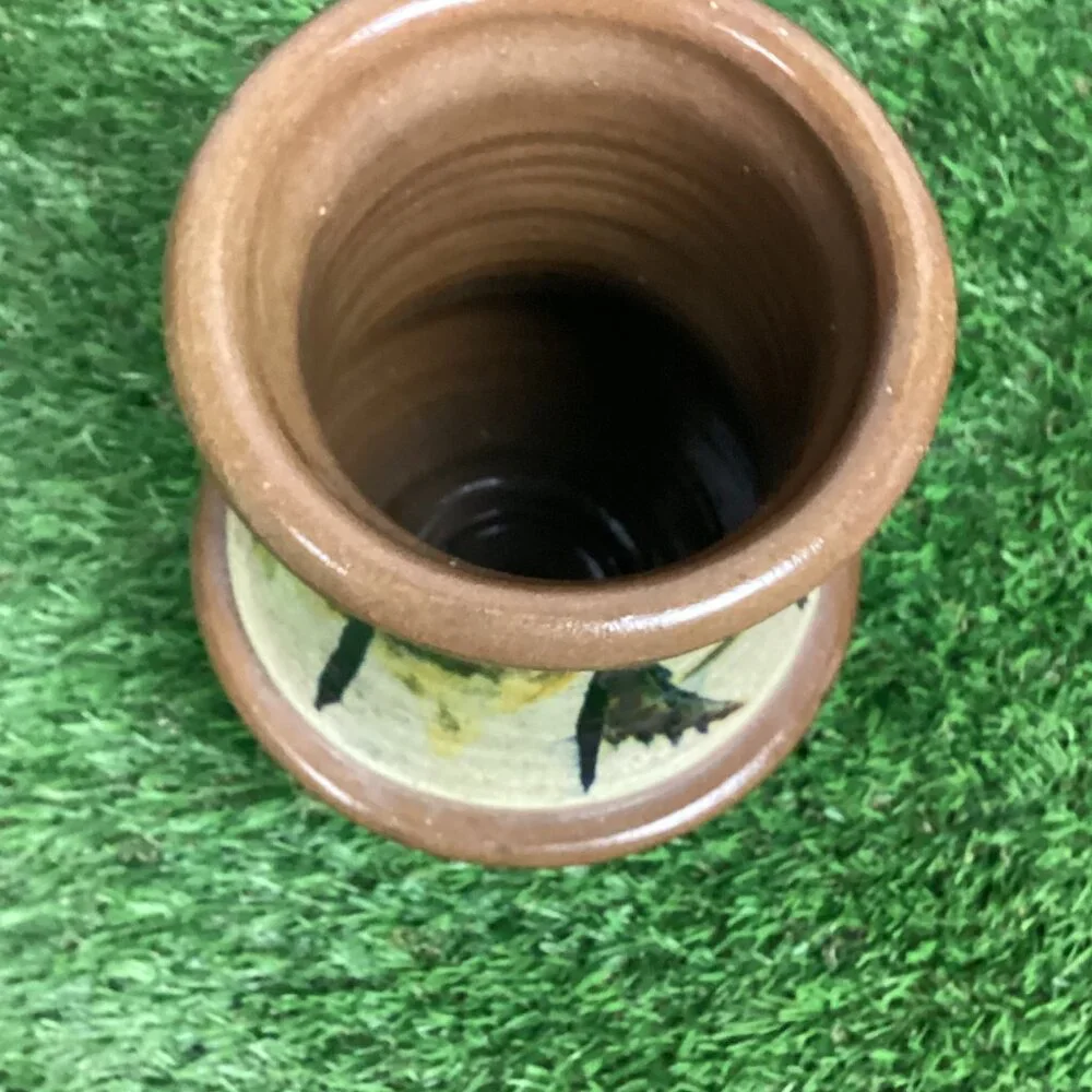 Vintage Hand Painted Vase Pottery